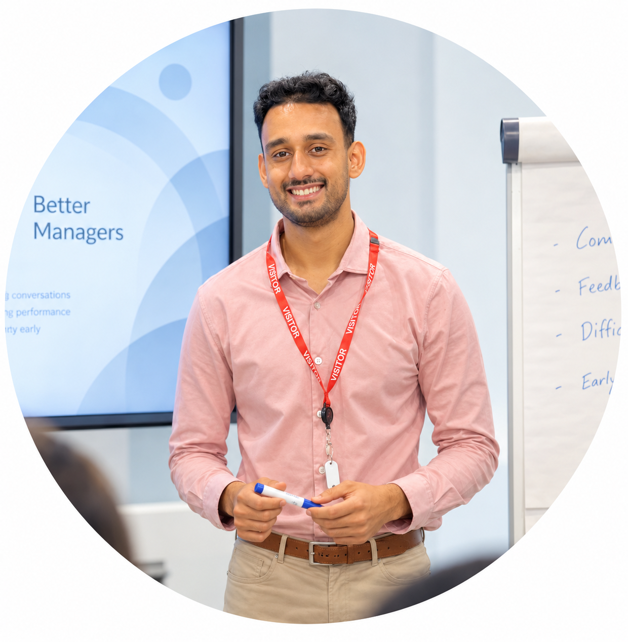 Dr Aakarsh Srivastava delivering a practical workplace training session